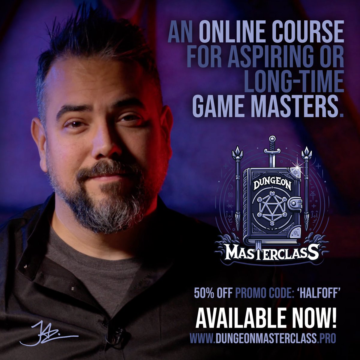 To celebrate the launch of my ONLINE GM COURSE we’re offering our community 50% off for a LIMITED TIME using promo code: HALFOFF. Watch the first 3 Lessons FREE dungeonmasterclass.pro #dnd #dungeonmaster #gamemaster #dungeonsanddragons #dungeonmastertips #dungeonmasterlife
