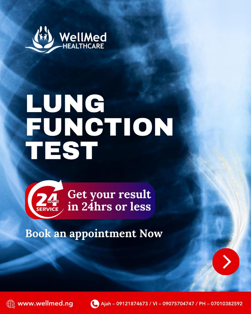wellmedng's tweet image. Hey everyone! Have you gotten your lung function test done lately? It&apos;s important to keep your lungs healthy! I highly recommend booking an appointment today. Don&apos;t wait until it&apos;s too late! #LungFunctionTest #HealthyLungs #BookNow