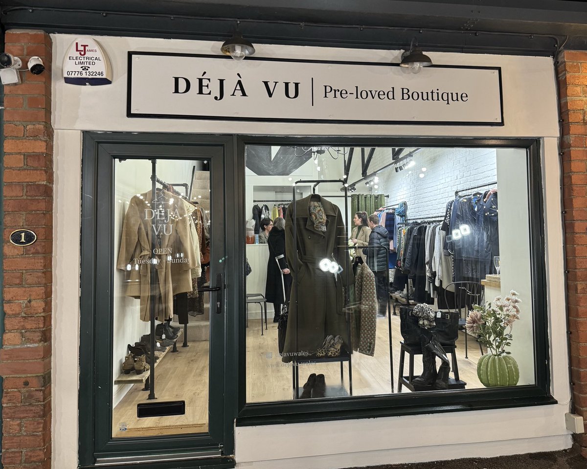 So proud of my daughter as she opens her new shop this evening. Pontcanna Mews Cardiff. Drop in to buy #preloved #fashion dejavu.wales or follow on Instagram