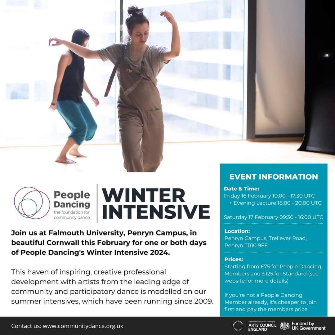 Thrilled to be invited to share my passion and practice at the @PeopleDancingUK Winter Intensive! Please have a look below and come join the @ParkinsonsDance party! @ParkinsonsENEx @ParkinsonsUK