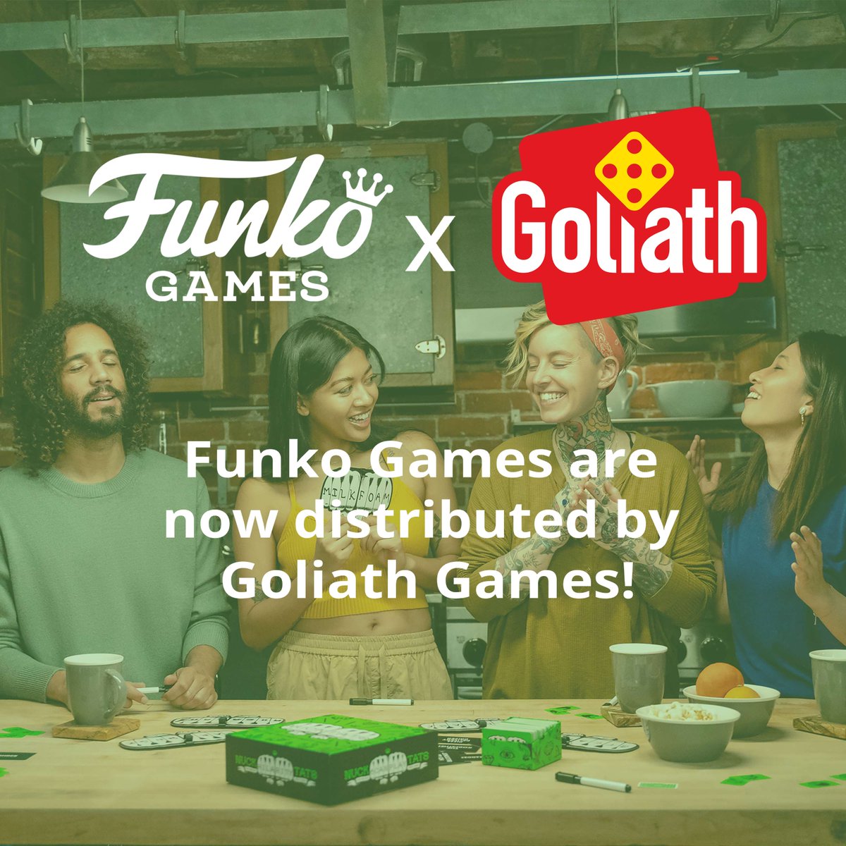 We’re excited to announce our partnership with Goliath Games -- as the exclusive global licensor and distributor for Funko Games! Be sure to visit Goliathgames.com and follow their social media accounts (@goliathgamesus) for updates, announcements, and more!