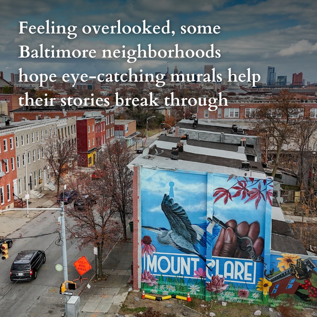 In the mostly majority-Black neighborhoods outside Baltimore’s core, residents can feel forgotten — invisible to the people in power and to outsiders who commute by them.

With the city itself their canvas, some are using art to be seen and feel heard.
baltimoresun.com/2024/01/15/bal…