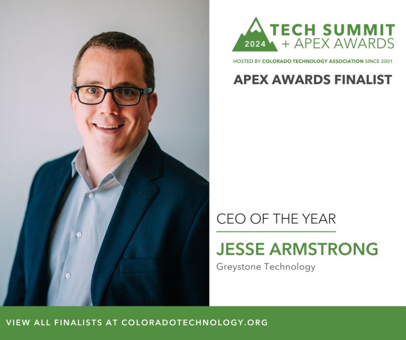 Thrilled to announce that our president, Jesse Armstrong, has been selected as a finalist for the <a href="/ColoTechAsn/">Colorado Technology Association</a> APEX Awards CEO of the Year! We're looking forward to celebrating with our team for the live celebration on March 8th! Congratulations, Jesse! 👏coloradotechnology.org/apex-awards/