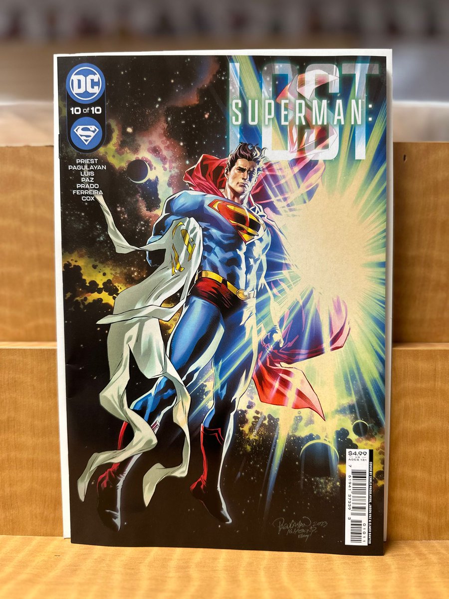 What’s the price of a soul? Will Superman risk it all again to save his second adopted world from an unhinged Green Lantern? Pick up @DCOfficial Superman: Lost #10 at Chops to find out! @carlopagulayan @JeromyCox Christopher Priest, Joe Prada, Jason Paz, Kevin Ferrera #NCBD