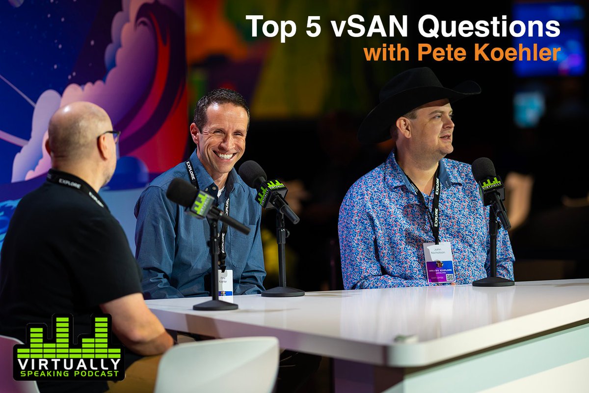With features like #vSAN Max and the new Express Storage Architecture, its fair to say the #vSAN 8 was a pretty significant release. On this episode of @virtspeaking @vmpete discusses the most common #vSAN questions he hears from customers. via.vmw.com/Ai77KJ