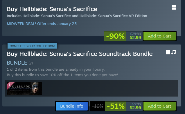 TheMavShow's tweet photo. Hellbade is literally $3 dollar. One of the only games I've finished and wanted to just replay right away.

#Hellblade2 is going to be so special and it come out, 

MAY 21st!!!! AHHHH #DeveloperDirect https://t.co/d95giI6QF4