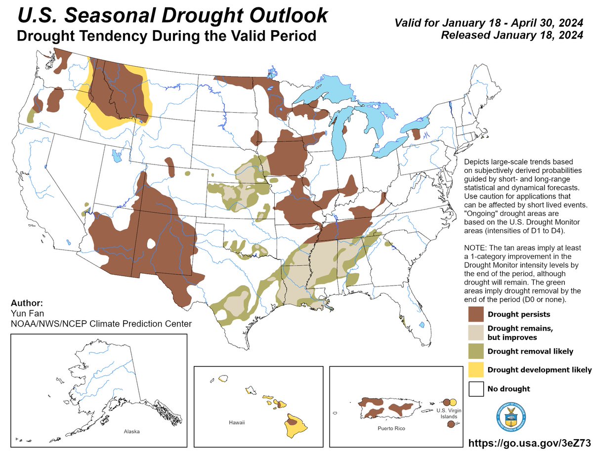 ENCOURAGING NEWS!
Today, the Seasonal Drought Outlook was released and for Central Texas, it shows either Drought Removal, or Drought Improvement!!
#atx #atxwx #txwx #drought