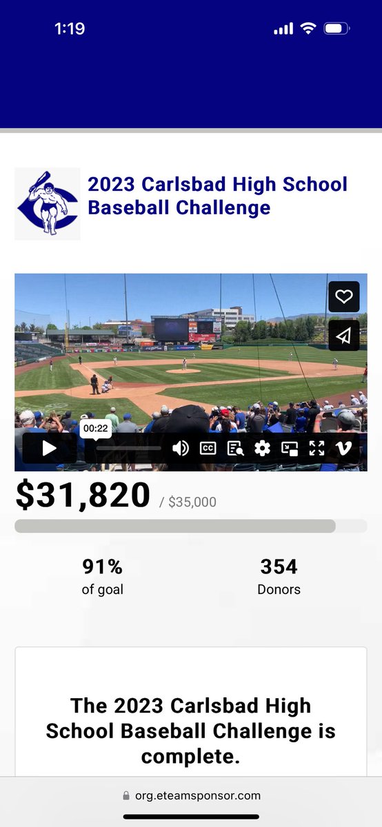 McKaylaJay1's tweet photo. @McSonicRoll Hey coach! Sent you an email today about fundraising this year. We worked with your program last year and were able to raise over $30,000. Let’s connect about this season! https://t.co/SJzTysw7nX