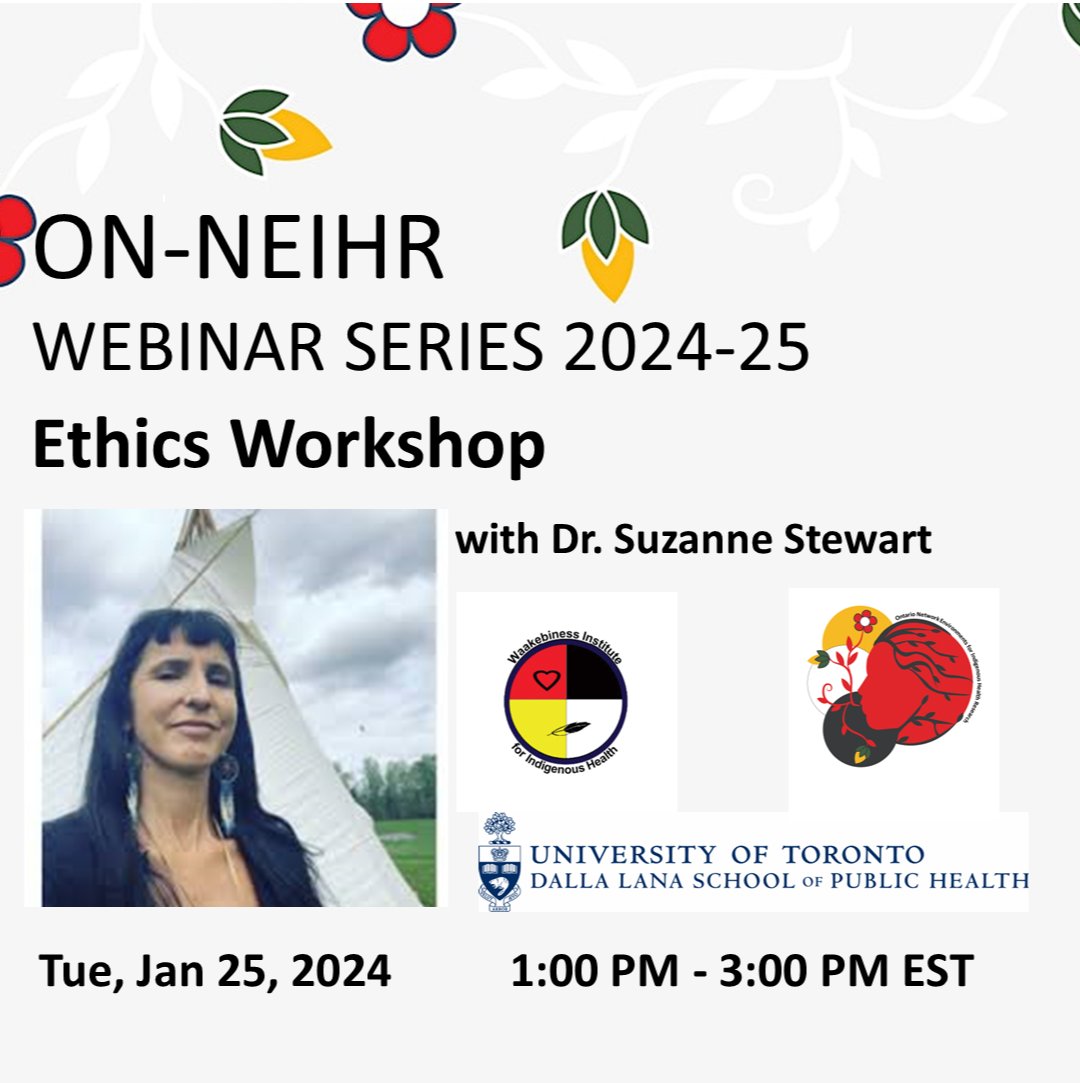 Join us for an Ethics workshop with Waakebiness Institute Director Dr. Suzanne Stewart, Jan 25, 1-3 pm. eventbrite.ca/e/ethics-works…