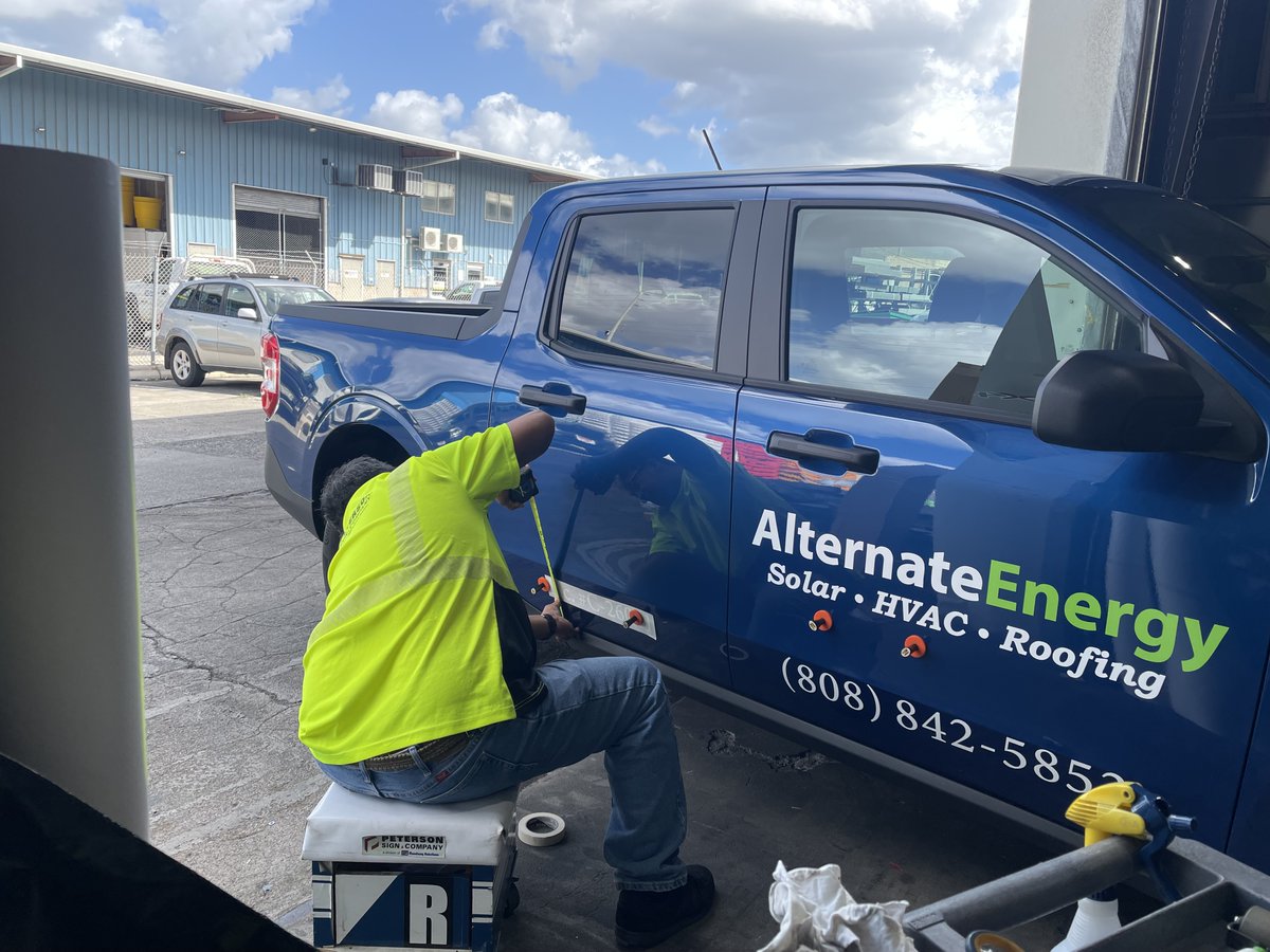 When applying a vehicle graphic, it is essential to plan, measure, and envision the placement before applying it.