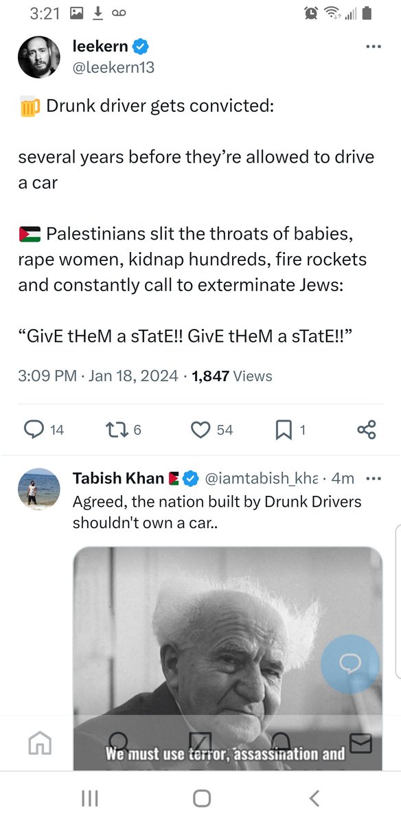 jina_huh's tweet photo. @iamtabish_khan @leekern13 Unbelievable how many fake facts and quotes are posted by pro-Palestine supporters.
David Ben-Gurion never said that. โ
https://t.co/xfsHerWKkn
#IsraelHamasWar
#problematicprotestonline ๐จ
#fakequote #lie https://t.co/90DraZCJhZ