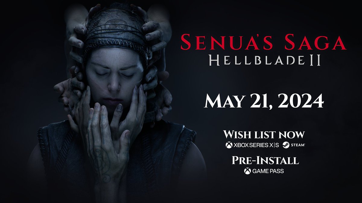 thegameawards's tweet photo. Senua's Saga: Hellblade II comes out May 21, 2024 for PC, Xbox and GamePass. https://t.co/6ZT8dktIP9