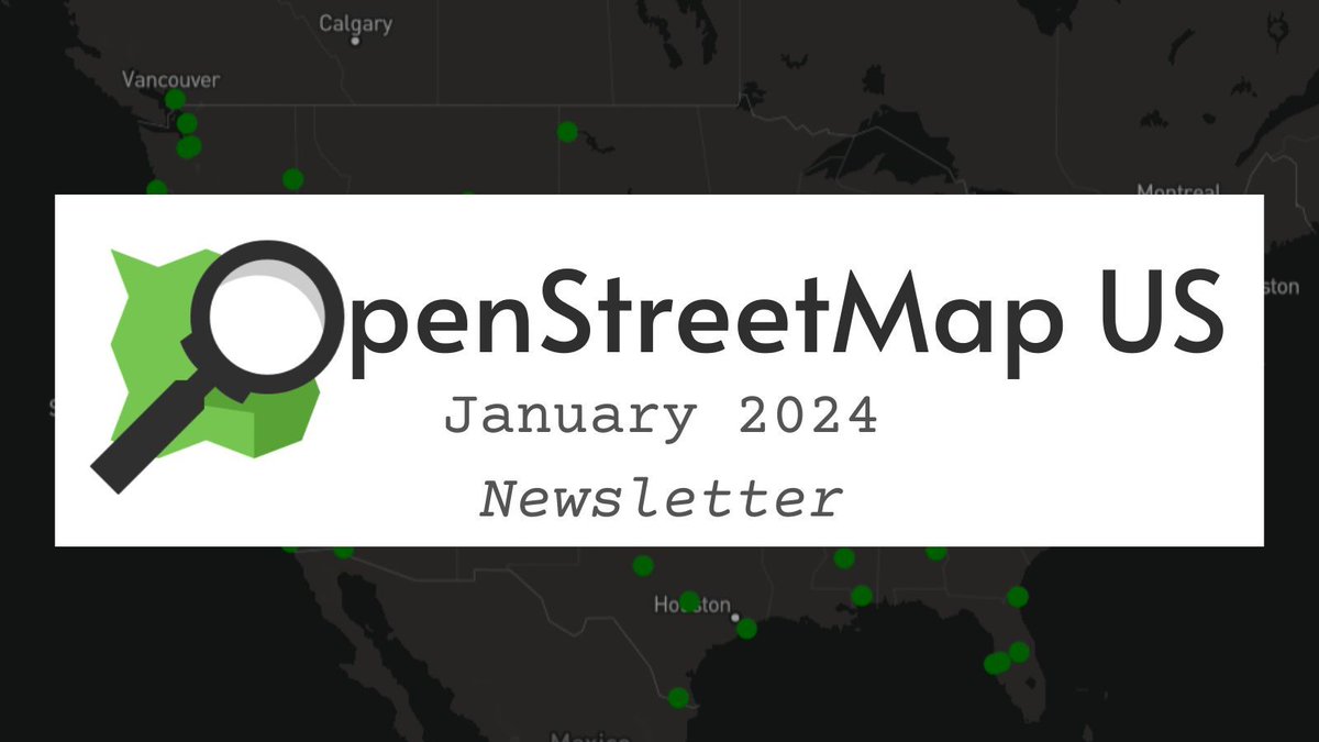 OpenStreetMapUS's tweet image. 🤓 Catch up on all things mappy in our January newsletter buff.ly/3u1DVJx 

#OpenStreetMap #OpenStreetMapUS #OSM