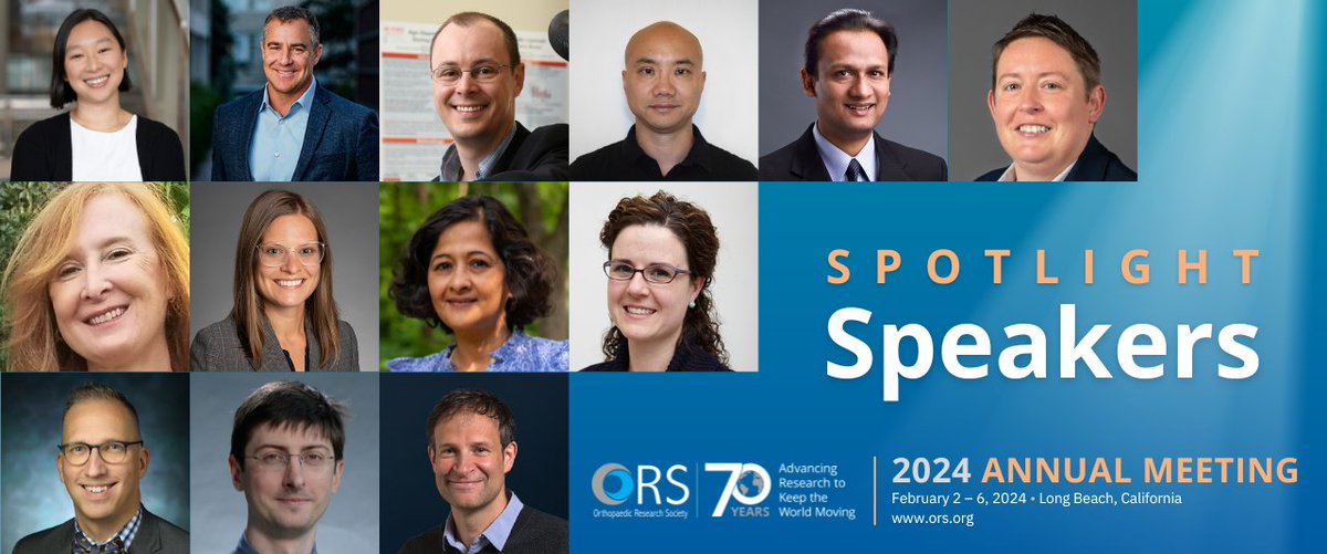 Just two weeks left until the most awaited event of the year - the ORS 2024 Annual Meeting! Get ready for an unforgettable experience with this years Spotlight Speakers. Learn more on Speakers and their talks at bit.ly/48tKVhf.