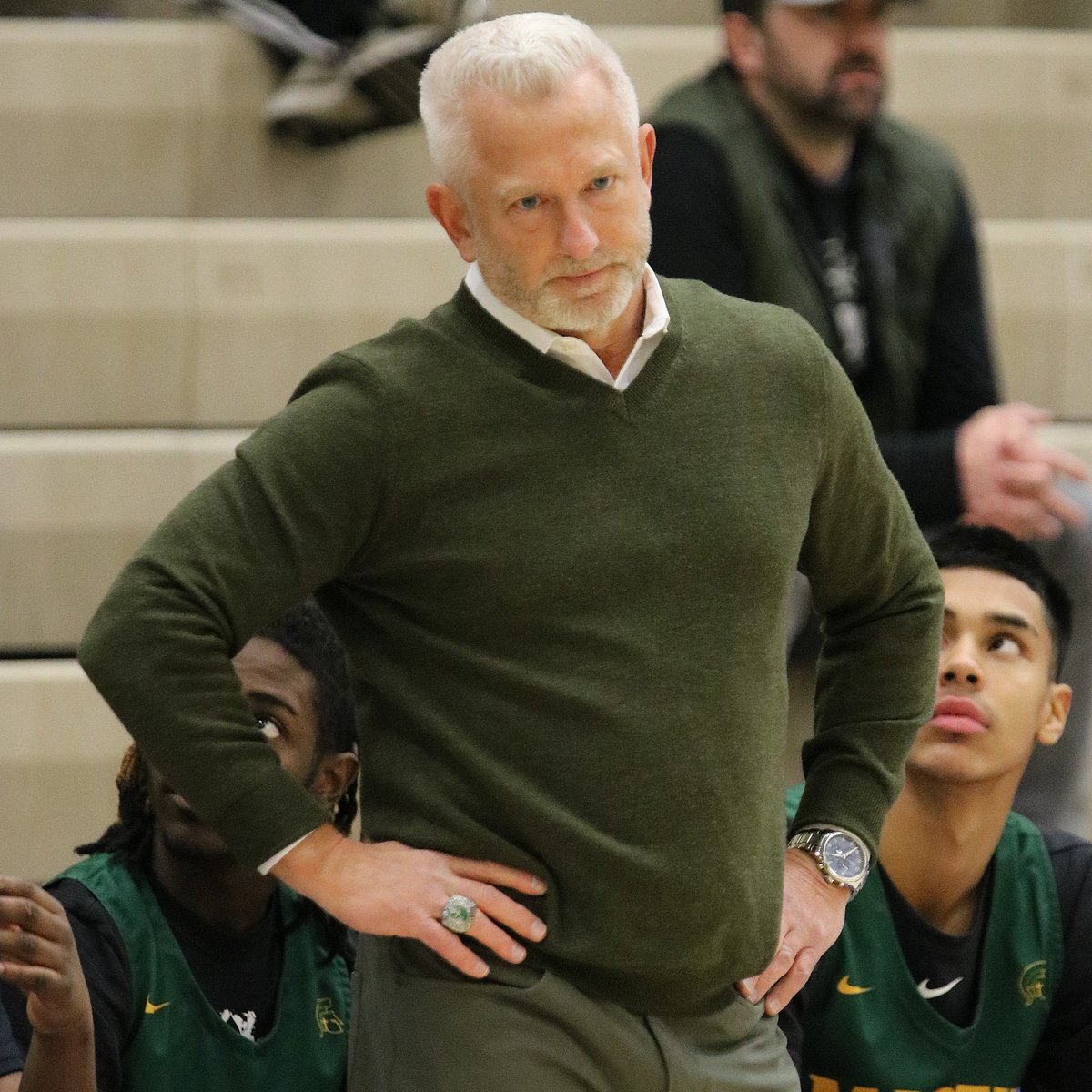 Martin Luther coach Paul Wollersheim is just six wins shy of reaching 500 career victories between his time as coach at Martin Luther and Dominican. #wisbb