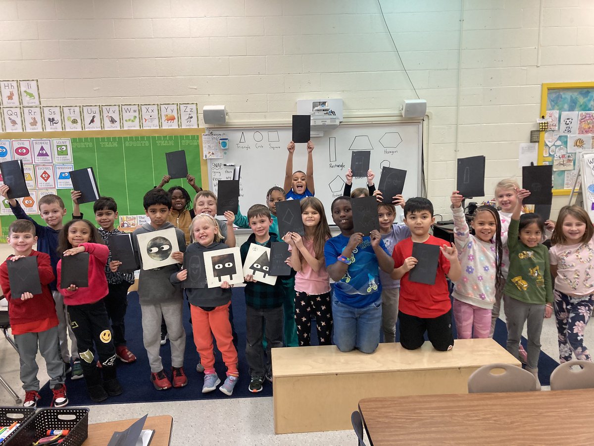 Reading + Geometry + Writing = FUN IN ROOM 20!!!

My crew ADORED reading the Shape Trilogy from @macbarnett and @burstofbeaden. 

Today they put on their author caps and  added their own shape and wrote the fourth book of the series! #WEareLakota <a href="/Creeksidetweet/">Creekside ECS</a>
