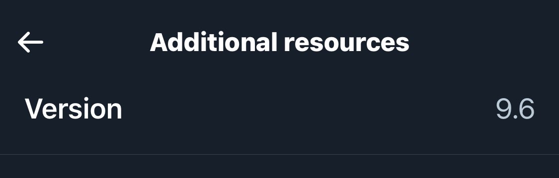 my twitter ios app is a version from March 2022