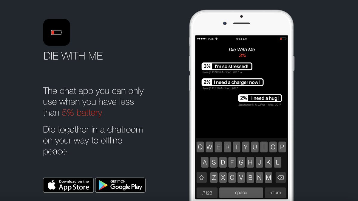 Name a more genius app idea! diewithme.online