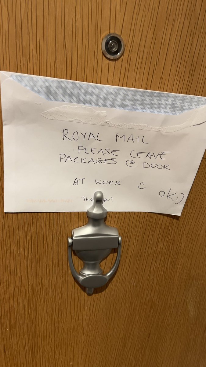 Rezikna's tweet image. My Camberley Postie is the best 🥹 
@RoyalMail