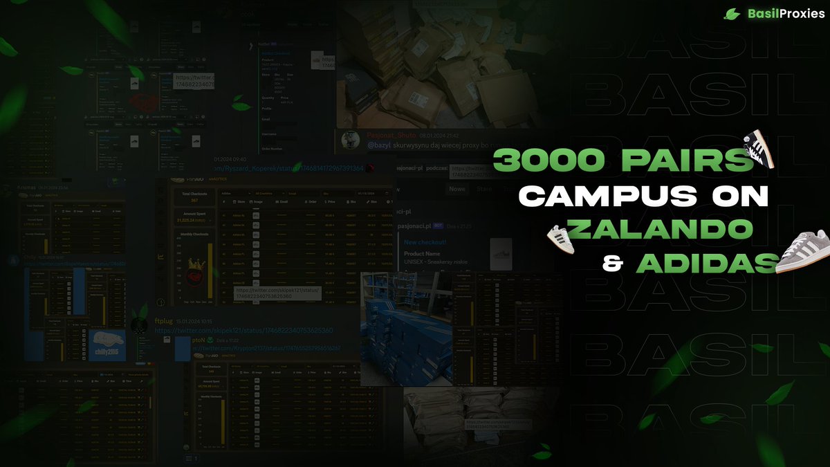 One week!
Thats how long it took us to cop 3K pairs on Zalando and Adidas campus restocks!

Enter the waitlist in order to join us! forms.gle/4AoDcJyzPHTrGW…
