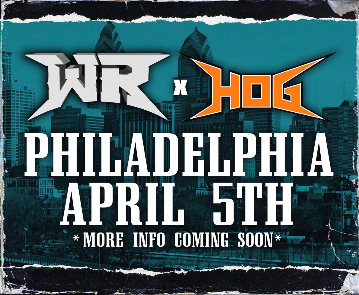 🚨BREAKING🚨 We’re coming to Philly to make some noise. @PWRevolver x @HOGwrestling Friday, April 5th Philadelphia, PA Major announcement coming THIS FRIDAY, Jan 19th at 8pmET!