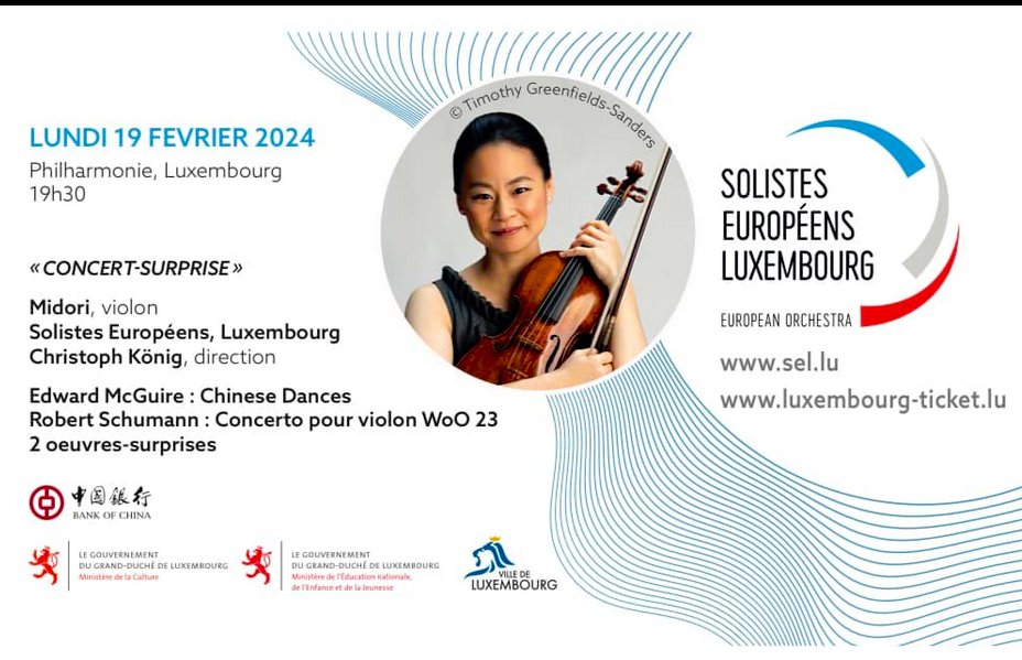 My orchestral arrangements in this concert in the Philharmonie, Luxembourg: