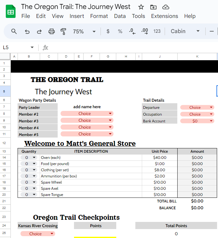 🌄Our @D54Keller students embarked on a #digitaljourney as they simulated the challenges of the #OregonTrail, making strategic decisions for their virtual wagon party. 🖥️🌲 #OregonTrail #SimulationEducation #GoogleSheets #GoogleSlides