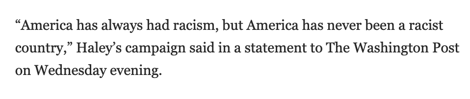Nikki Haley on race and racism to The Washington Post @marianaa_alfaro