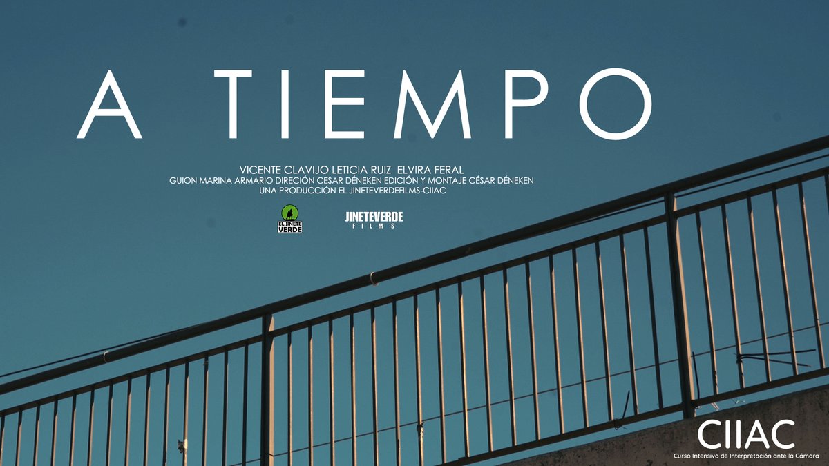 Muy buenas noches. Aquí os dejo el enlace del cortometraje "A TIEMPO" cortometraje realizado en el CIIAC JEREZ (Curso Intensivo de doce horas de interpretación ante la Cámara)  #cine #corto #acting #eljineteverde #formación youtu.be/iv-nfDK3h6o?si…