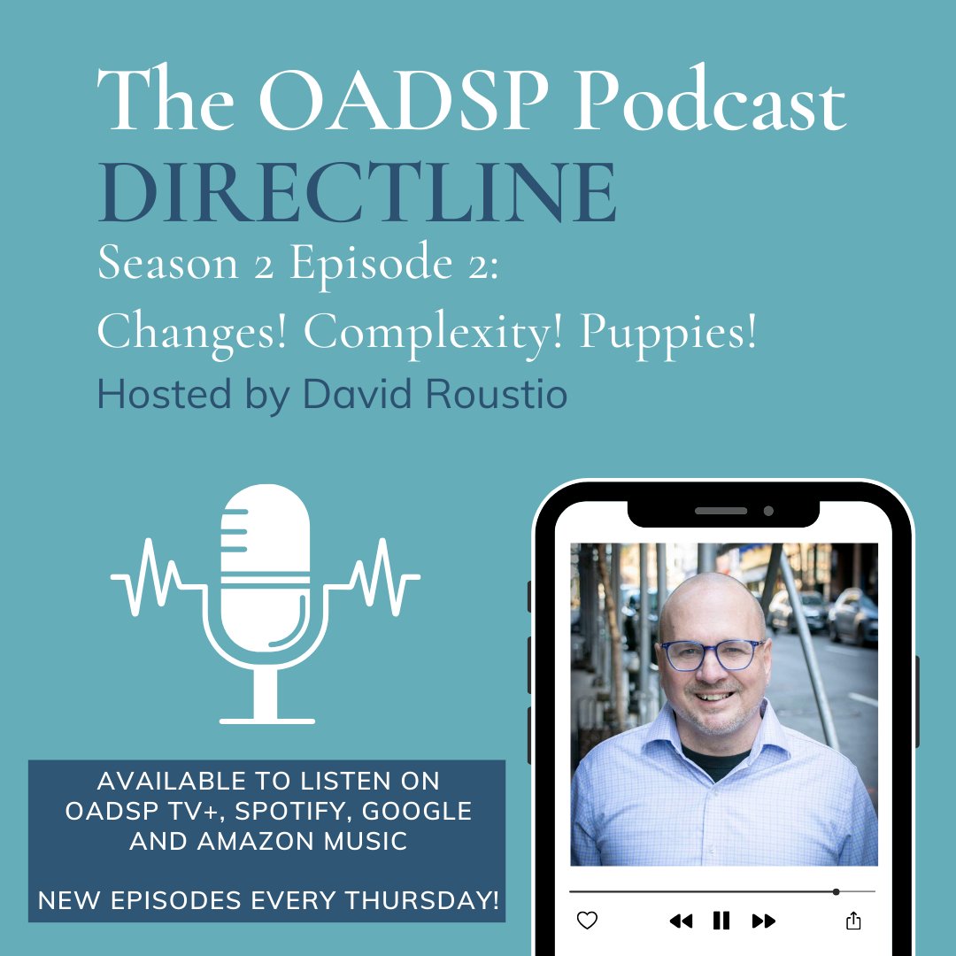 Season 2, Episode 2 of the OADSP Podcast, DIRECTLINE, is now available to listen on OADSP TV+, Spotify, Google and Amazon Music. 🎧🎤

tvplus.oadsp.org/directline-pod…