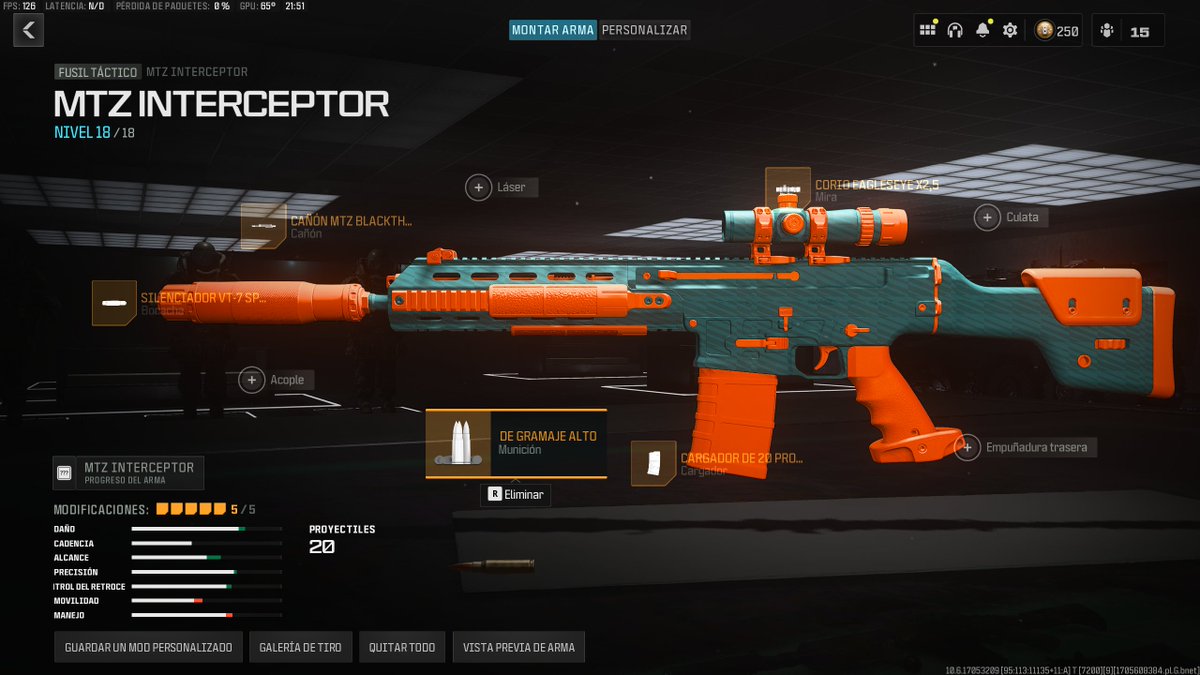 Nuevo meta en #Warzone: Las mejores clases, actualizado: 18/01/2024.

Largas distancias 
- PULEMYOT 762 
- MTZ INTERCEPTOR

Cortas distancias 
- WSP SWARM
- HRM-9