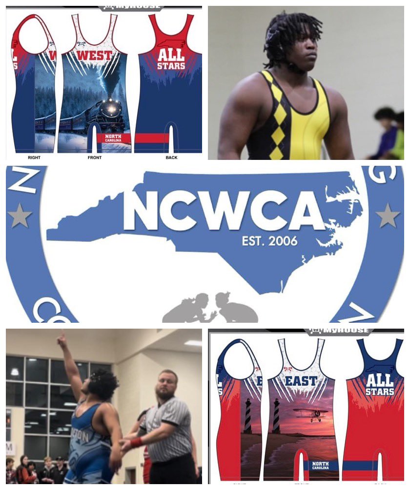 NCWCA ALL STAR MATCH CONFIRMED #6 285lbs East Team Deondre Johnson - Clayton HS verses West Teams Geviaunta Walker of Lincolnton. <a href="/NCWrestleCoach/">North Carolina Wrestling Coaches Assocation</a>