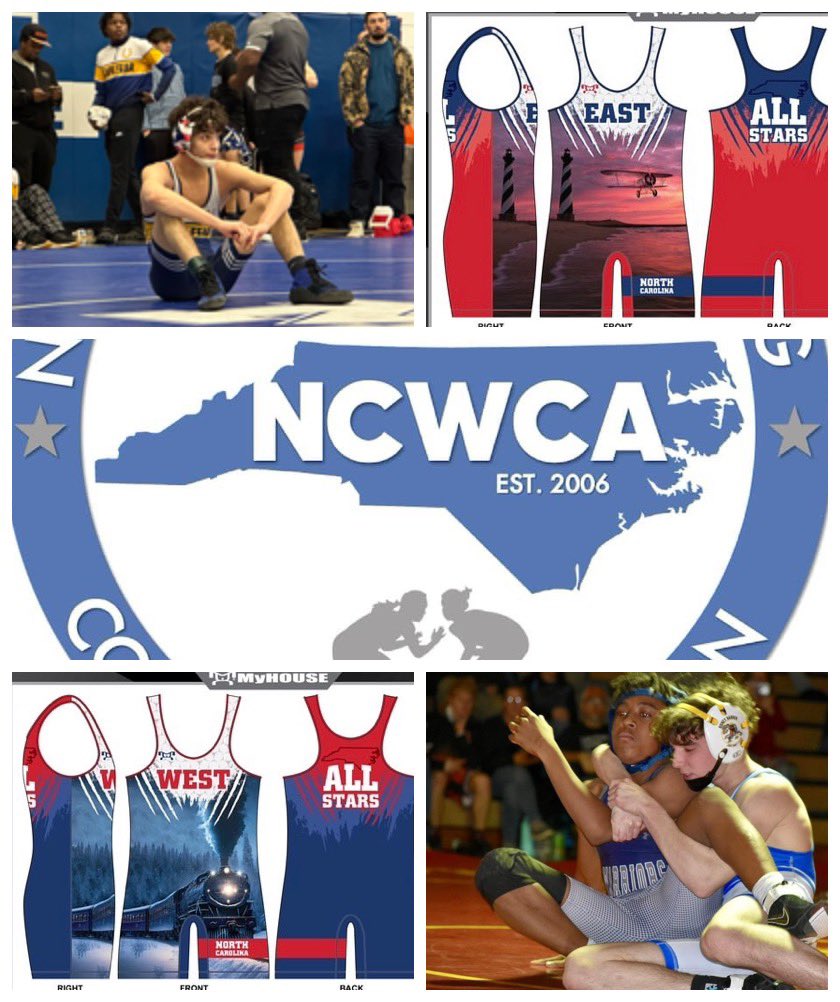 NCWCA ALL STAR MATCH CONFIRMED #8- 120 lbs Samuel Aponte of Cape Fear verses Brad Yokum of Ragsdale. <a href="/NCWrestleCoach/">North Carolina Wrestling Coaches Assocation</a>