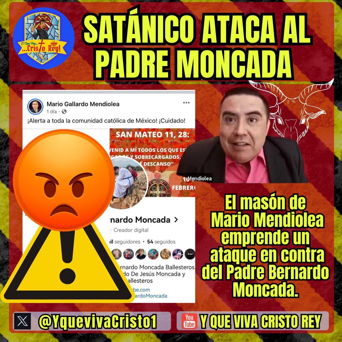 Se hizo pasar por FRENA, fue echado del grupo...no era su lugar y ahora se la vive atacando a la Iglesia...usa disfraz de oveja