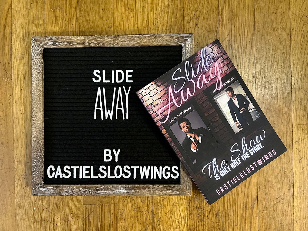 Slide Away
written by <a href="/caslostwings/">robin lynn / wings 🏳️‍🌈</a>
typeset by <a href="/DallanStyne/">Dallan Styne</a>
art by <a href="/blueeyesandpie/">Soup</a>

archiveofourown.org/works/22142296…