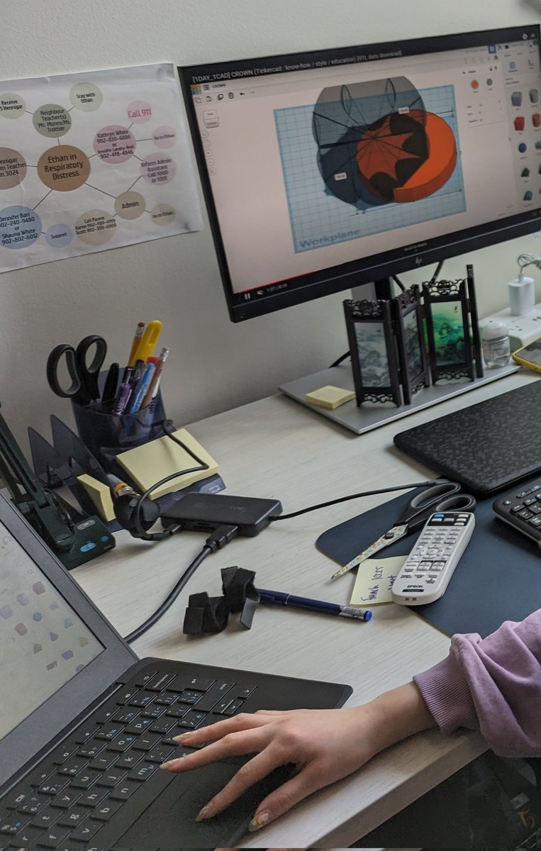 MrHennigar's tweet image. Ancient civilizations projects are underway. 3D designing a crown, green screen videos, Bloxels games, stop motion, Blooket game creation, sewing and more are in the works. 

1.5 hours felt like 15 minutes... I'm excited to see how far these go! 👑
#MakerEdNS @westbedfordPP_8