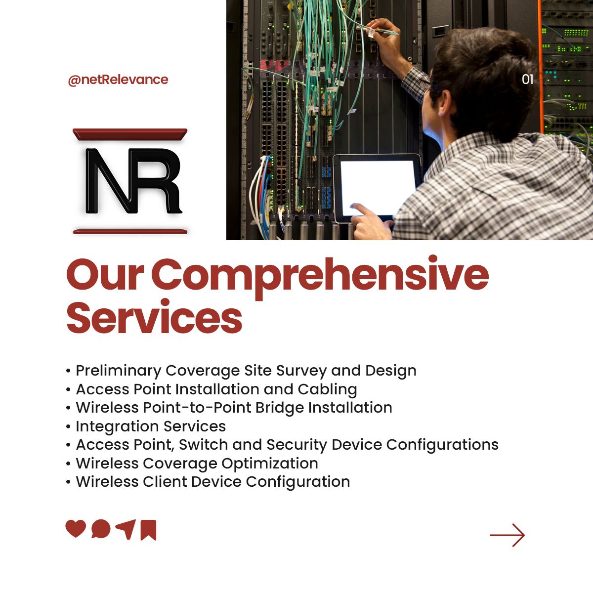 netrelevance's tweet photo. Unlocking the full potential of wireless networks begins with precise planning.

From pre-installation accuracy to predictive modeling and post-deployment validation, wireless site surveys ensure optimal coverage across your site. https://t.co/JJ2ByyH8VR