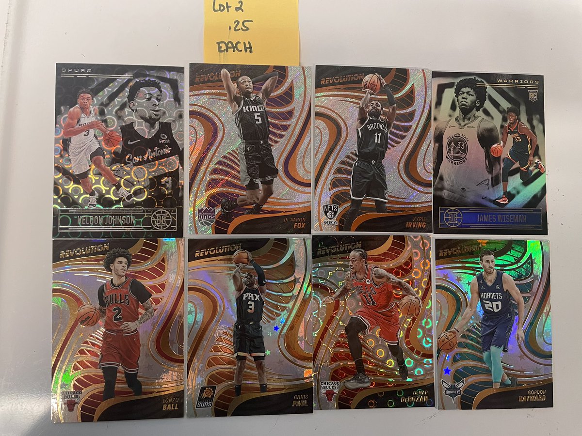 Lot 2

25 Cents Each!!!

@Hobby_Connect, @sports_sell, @allset24,@24_7SportsCards, @HobbyConnector,
@CardboardEchoes, #HiveBST