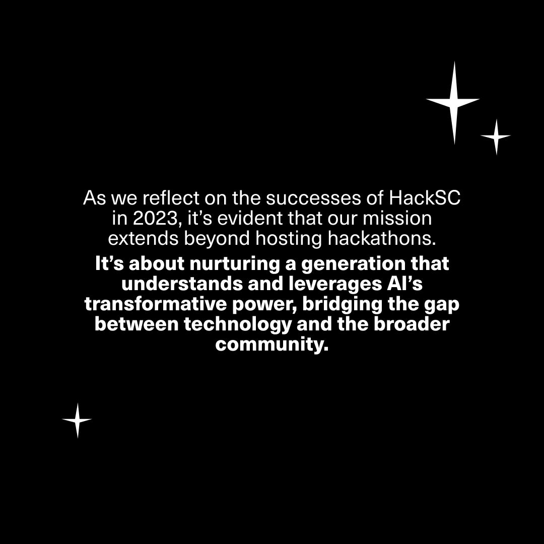 HackSC's Fall 2023 semester consisted of a spectrum of events and groundbreaking initiatives.

Get the full scoop in our article here: medium.com/@hacksc/hacksc…

 #hackathon #hacksc #usc #csatusc #softwareengineer #technology #entrepreneurship #explorepage