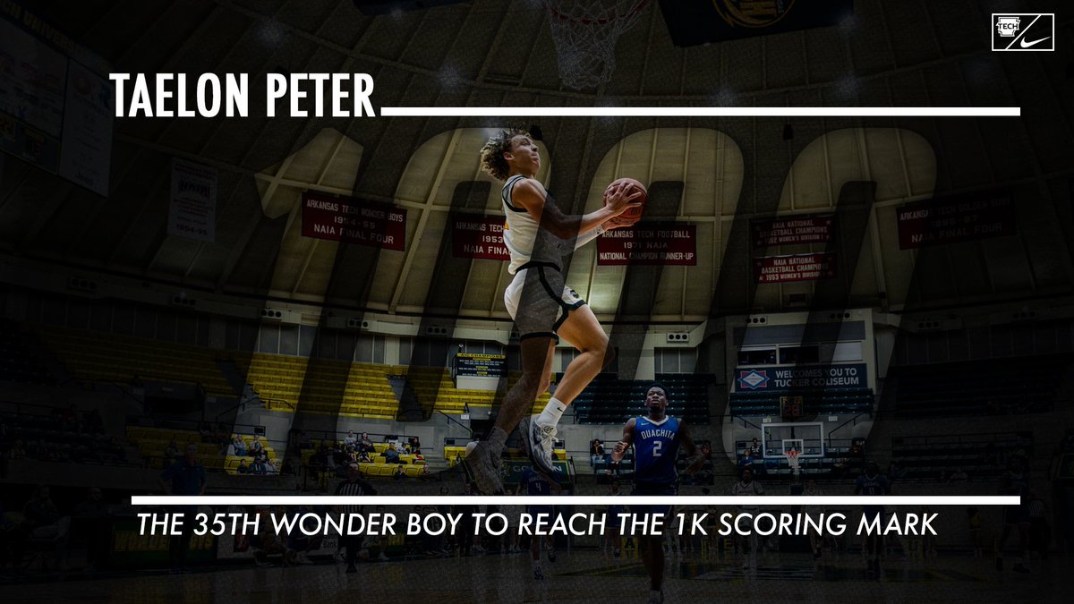Say hello to the latest 1,000-point scorer at Tech, the hometown kid himself, Mr. Taelon Peter! #FightOn