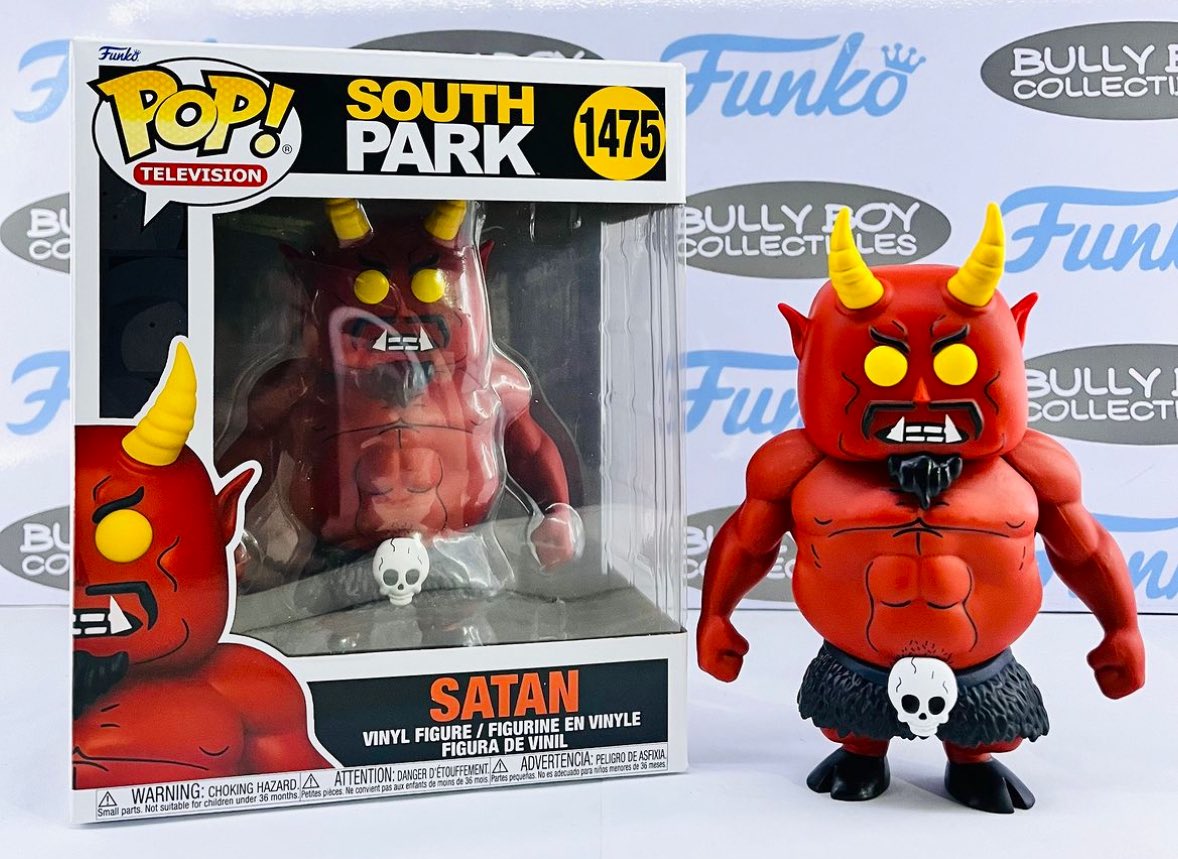 Chonky boy, check out Satan in person! Awesome POP! Available below ~ thanks @bullyboycollectibles ~ Amzn ~ amzn.to/48yRnnl EE ~ fnkpp.com/EE #Ad #SouthPark #FPN #FunkoPOPNews #Funko #POP #POPVinyl #FunkoPOP #FunkoSoda