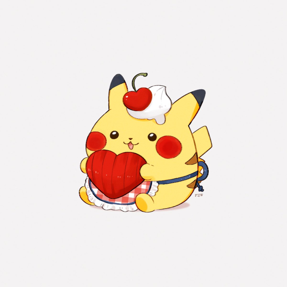 pikachu no humans pokemon (creature) object on head solo food food on head fruit  illustration images