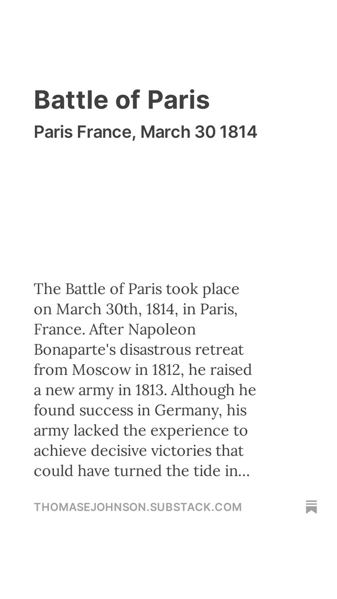 Battle of Paris open.substack.com/pub/thomasejoh… 

#History #KnowledgeIsPower