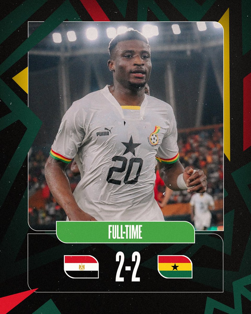 WestHam's tweet photo. A brace from Mo earns Ghana a draw against Egypt 👊 https://t.co/0Szi7fJUeK