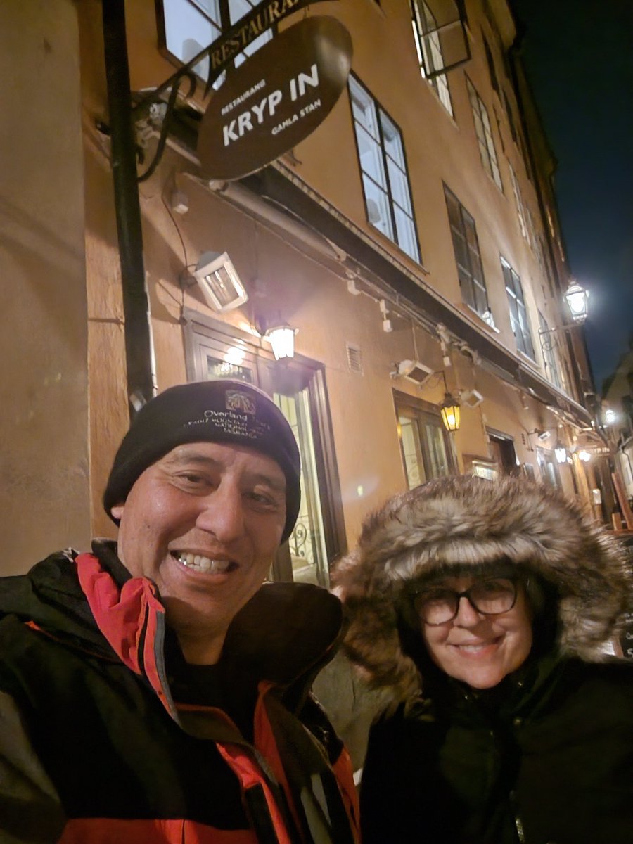 griz1's tweet photo. Bad luck, @NobelMuseum is closed! Good luck #KrypIn is open for a great meal in #GamlaStan @Stockholm @Sweden! #DuckBreast & #Vension were excellent! #GizaSweden24 @thefluffa @SwedishFoods @SwedishFoodGirl @SwedishFoodTV #SwedishChef #Bryggmastärens #BronIPA @PirouzKavehpour https://t.co/xh3wyxvv75