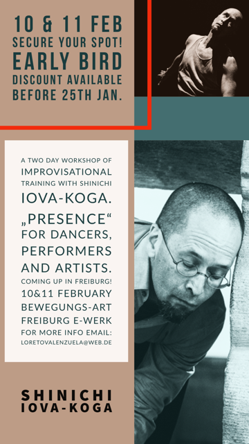 inkBoat's tweet photo. Teaching PRESENCE in Freiburg, Germany on February 10 &amp; 11. 

EARLY BIRD DISCOUNT if registered by January 25. To register, contact Loreto: loretovalenzuela@web.de https://t.co/WeNivHrqv1