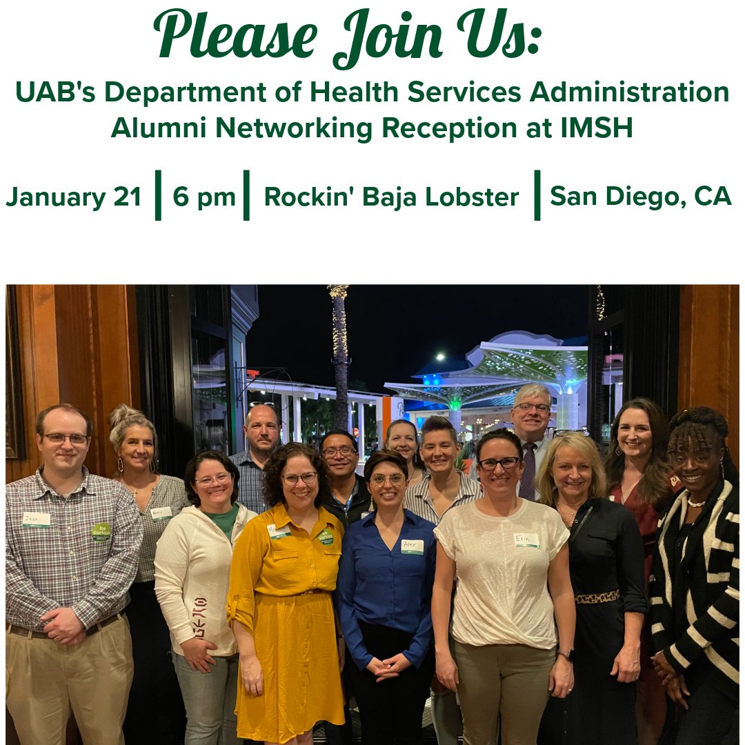 Are you attending IMSH? If so, make plans to attend our alumni networking reception! We can't wait to see you. @michelleSBB @ErinB_sim