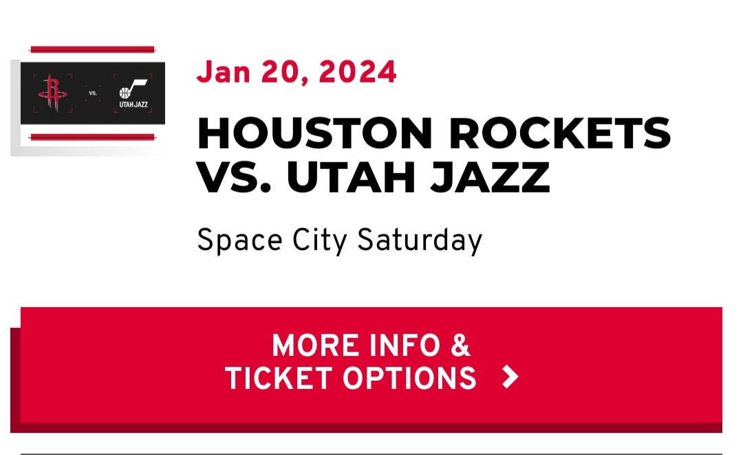 Houston rockets tickets available.