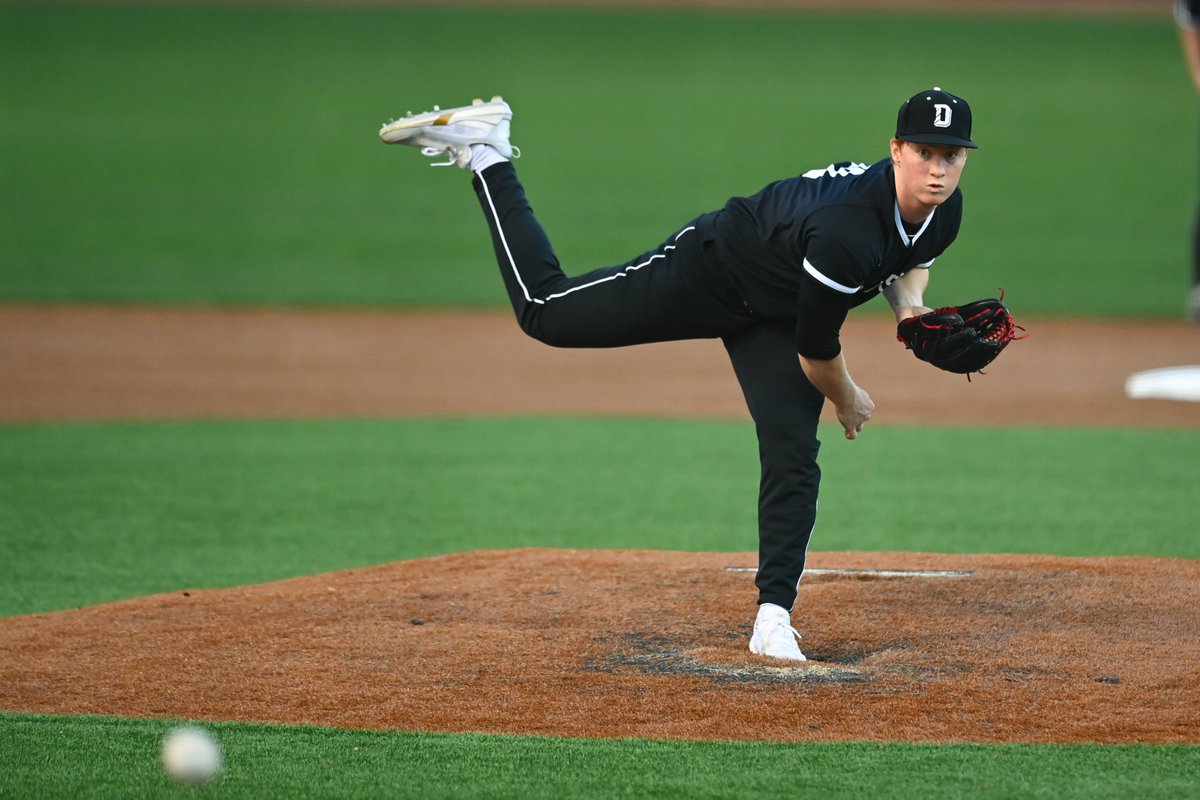 Nolan DeVos (@noland811) was back at Wilson Field today … and was surprised with a celebration of his recent graduation! A RHP, Nolan was drafted by the @Astros in the 2022 5th round, and while starting on his pro career, he also worked to complete his economics degree!