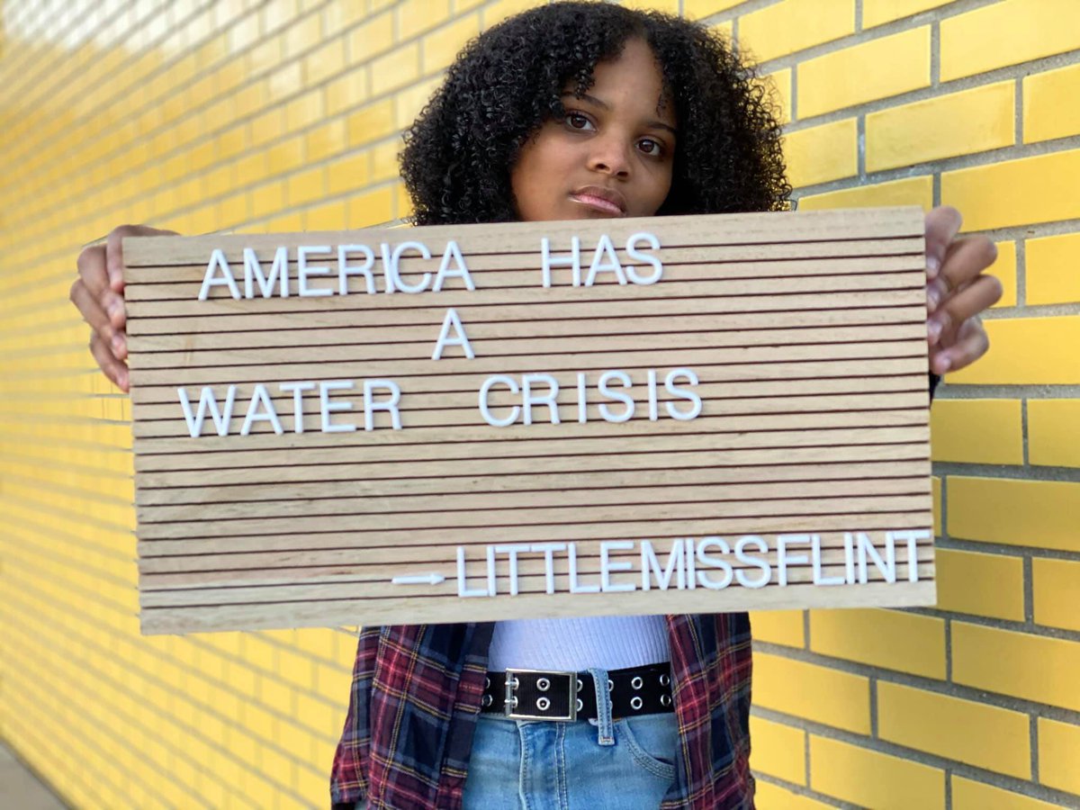 LittleMissFlint's tweet photo. Please. I’m trying to get the country to see that the water crisis isn’t just a Flint thing, I’m in this for every single person in the US that has toxic water. Flint is just one city out of hundreds. I’ve been screaming America has a water crisis for almost 5 years. https://t.co/oLbrb0Km4A